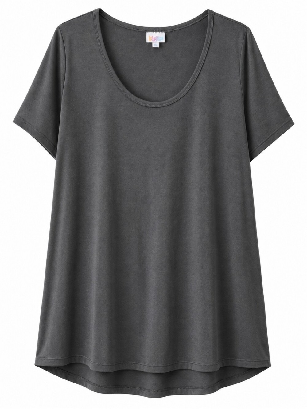 LuLaRoe Solid Dark Gray Classic T Short Sleeve Shirt Size 2XL